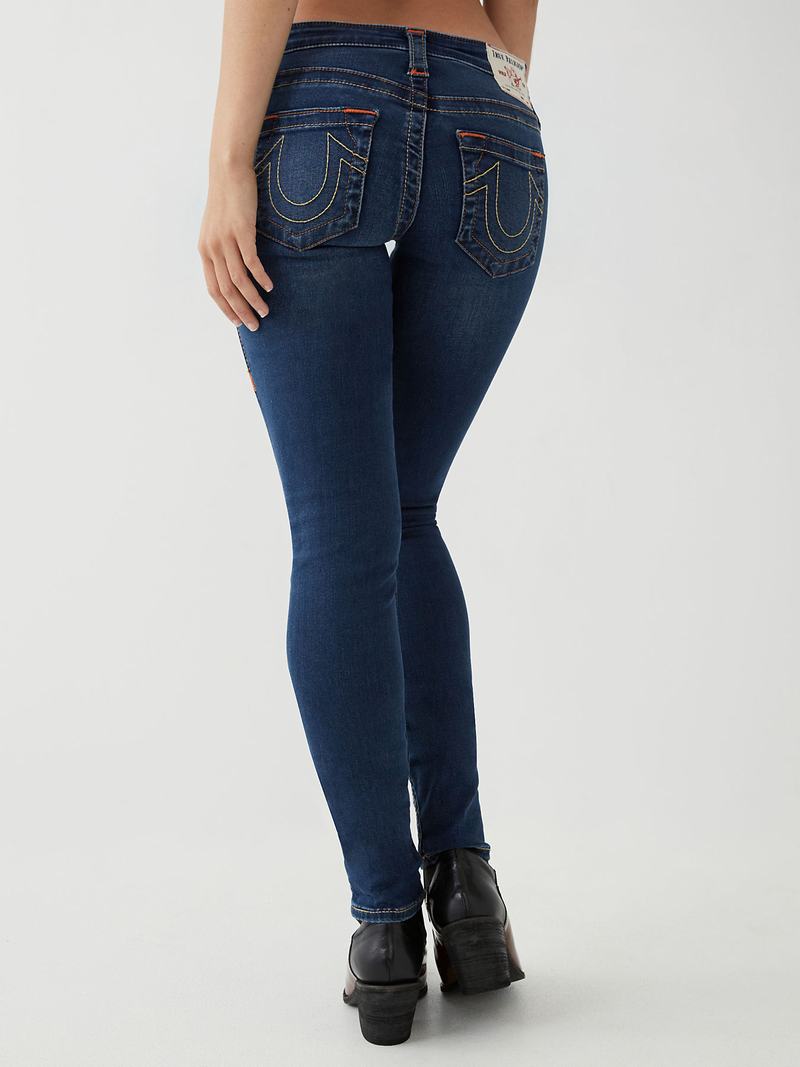True Religion Stella Skinny Jeans Damen Navy | 08173QDIZ