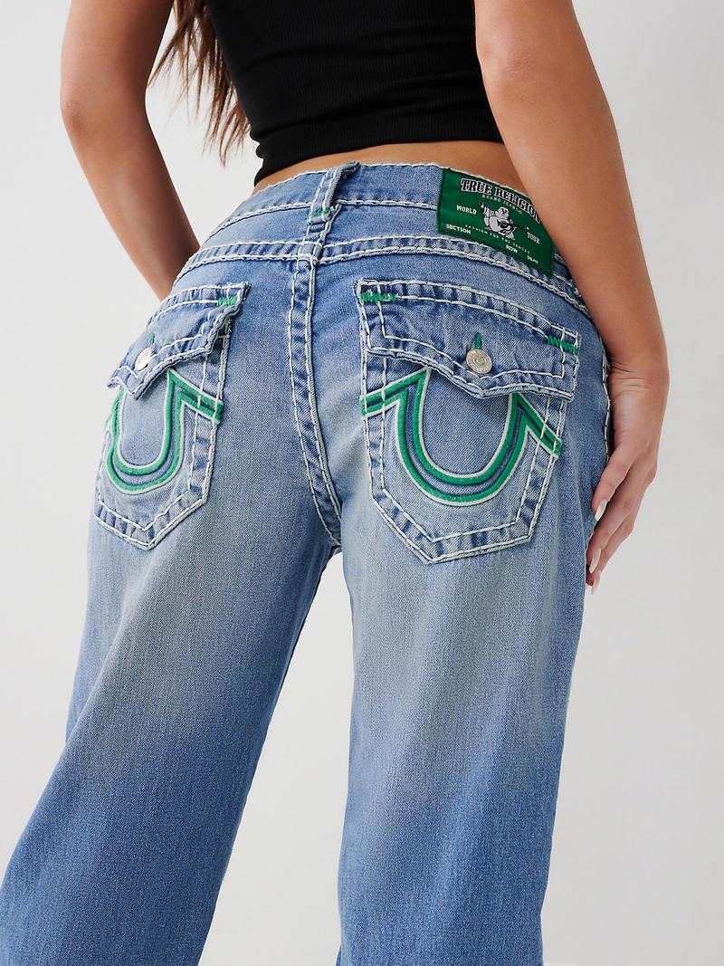 True Religion Ricki Stitch Relaxed Super T Jeans Damen Waschen | 90178VIZC