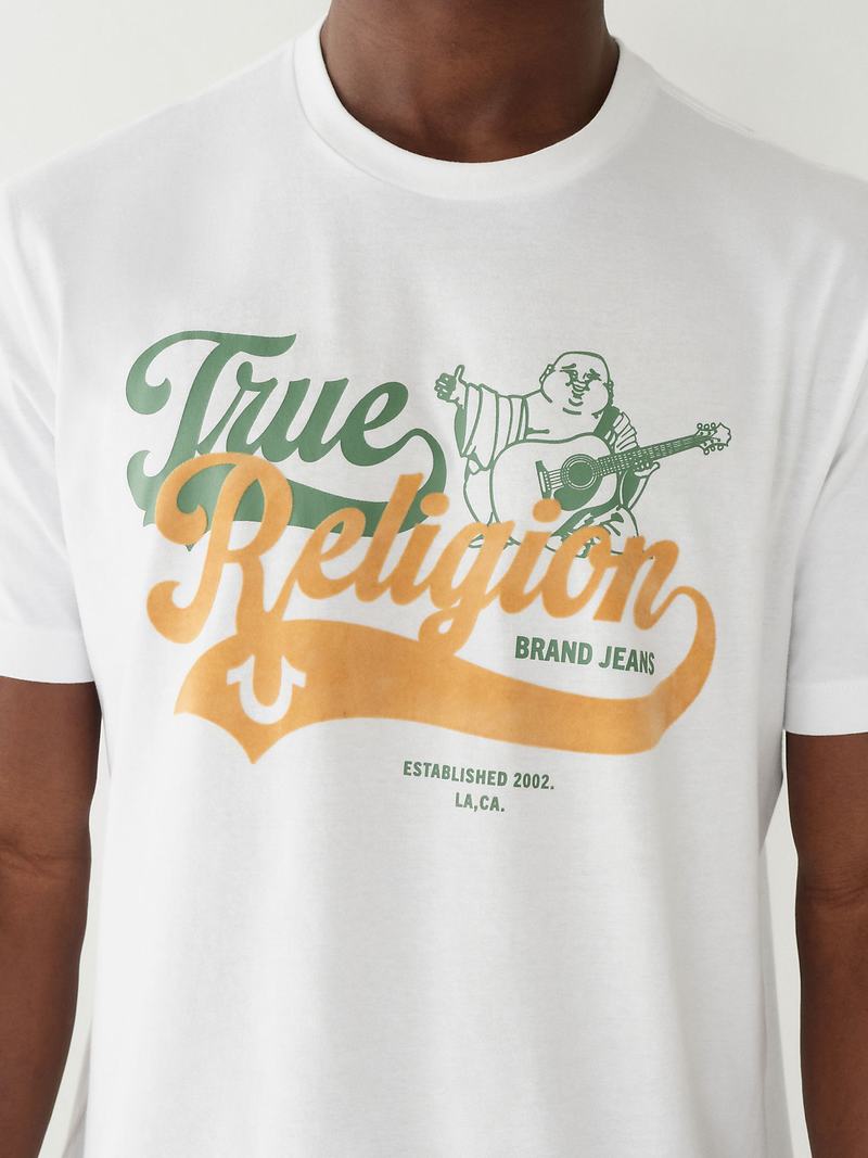 True Religion Buddha Relaxed T-Shirts Herren Weiß | 07341ZNVD