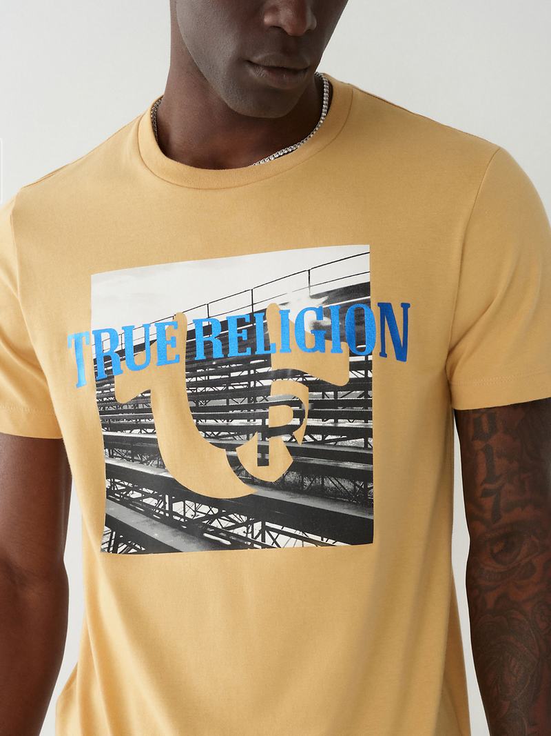 True Religion True Graphic T-Shirts Herren Tiefesgelb | 80573MWUY