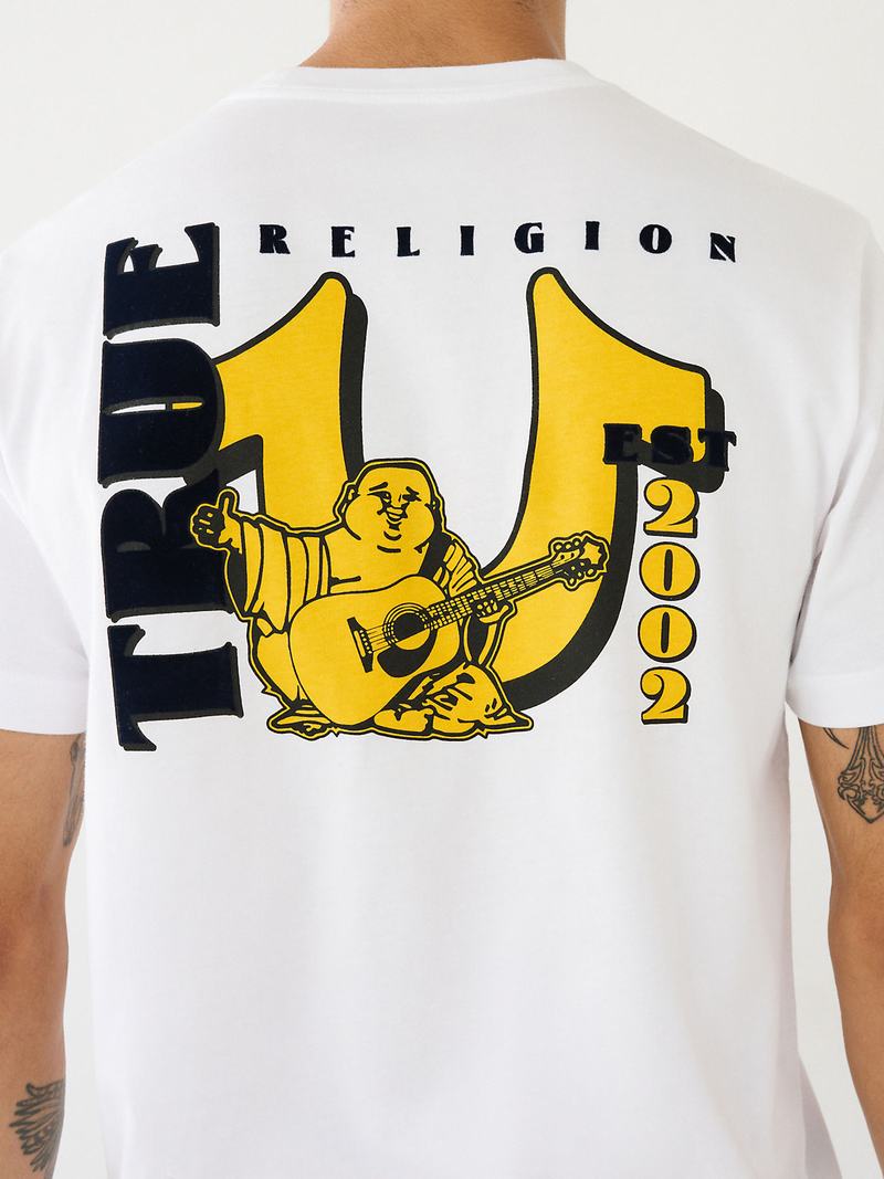 True Religion Buddha Logo T-Shirts Herren Weiß | 86723LGTQ