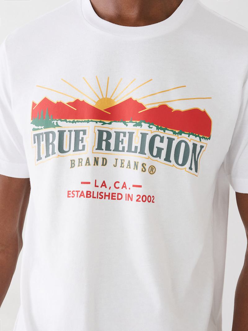True Religion True Logo T-Shirts Herren Weiß | 58273VCKD