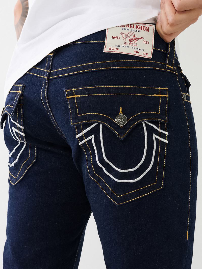 True Religion Ricky Lurex Straight Jeans Herren Body Rinse | 50683JUXL