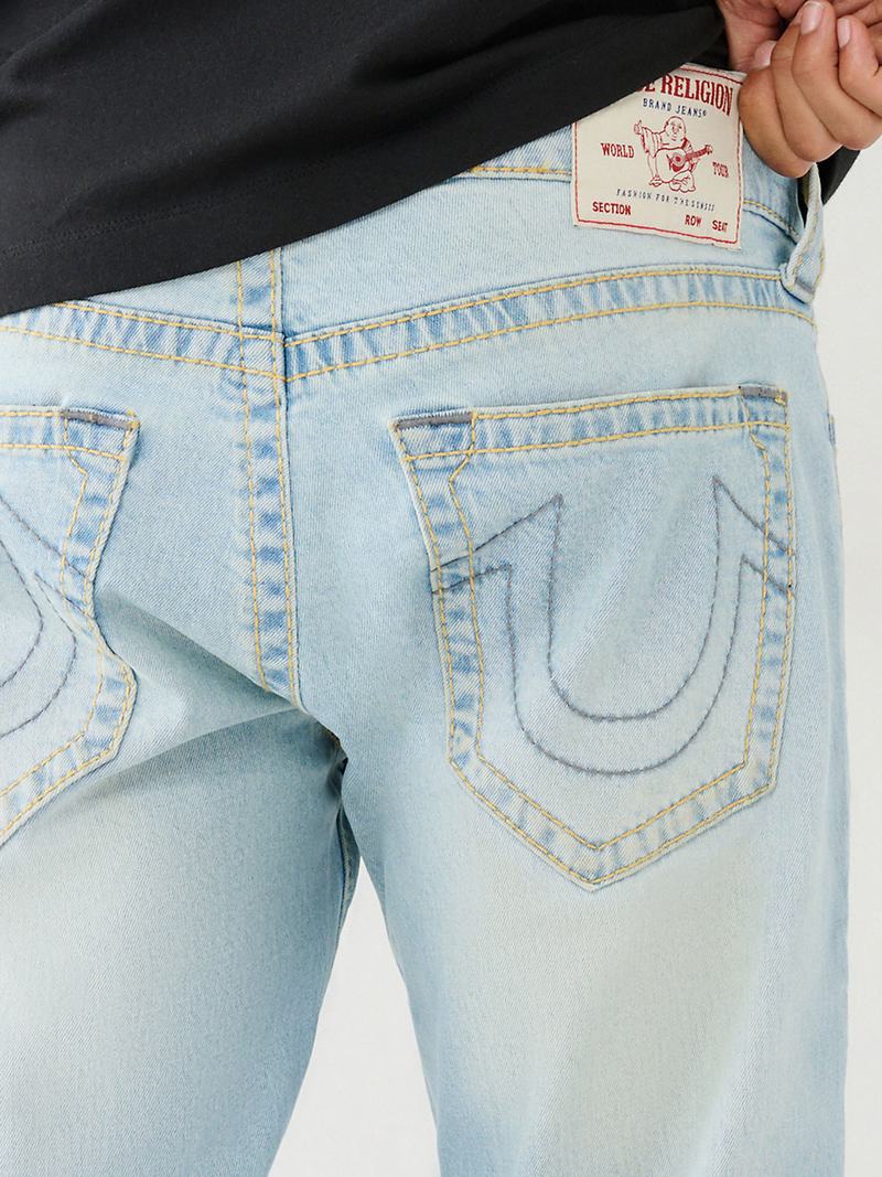 True Religion Geno Slim 32" Big T Jeans Herren Hellwaschen | 97508XWGN