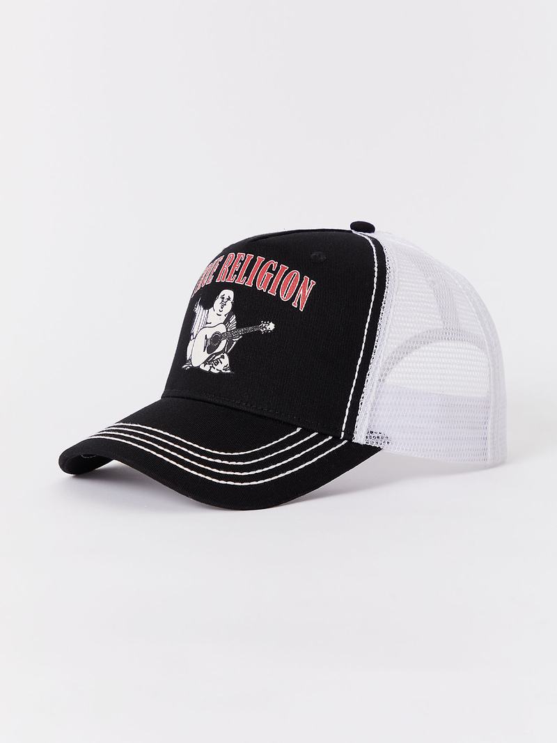 True Religion Buddha Trucker Hut Schwarz | 49286DEWH