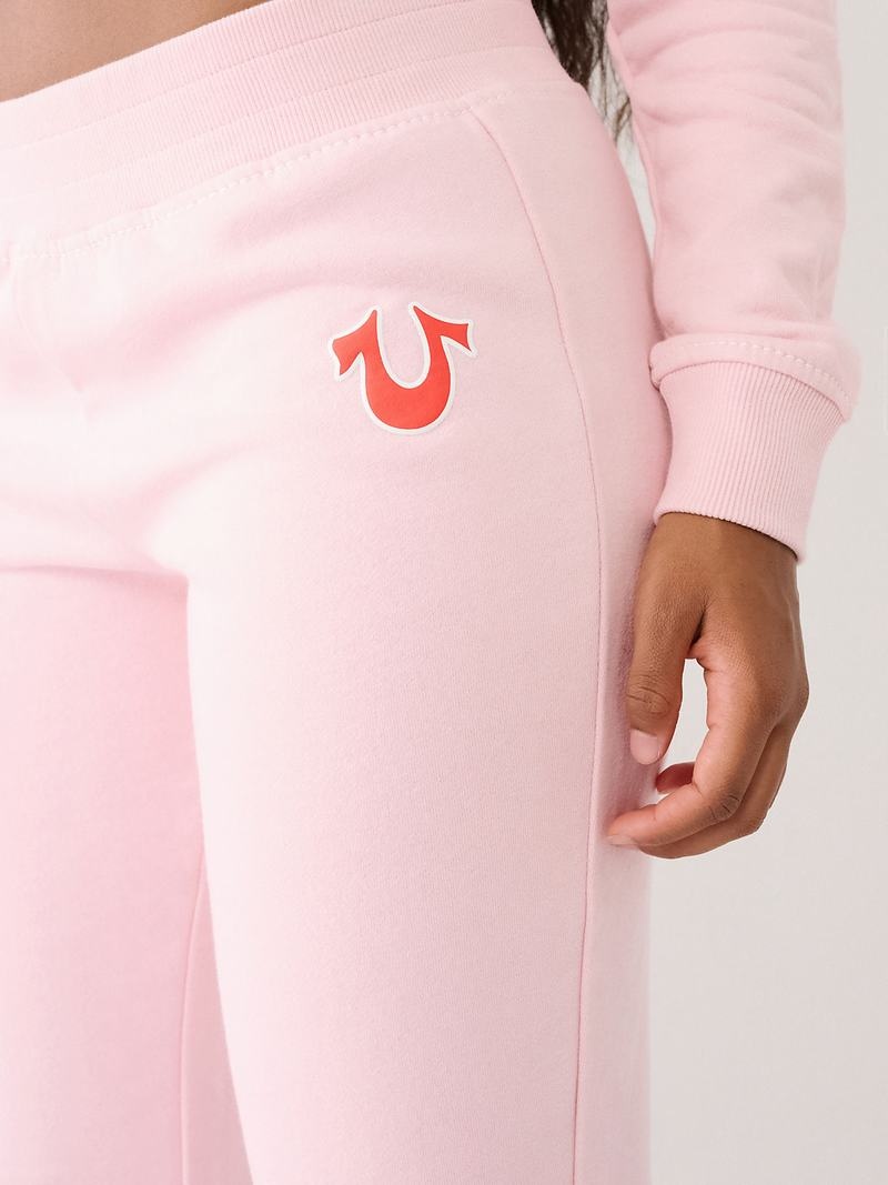 True Religion Big T Flare Jogginghose Damen Rosa | 09681NLTZ