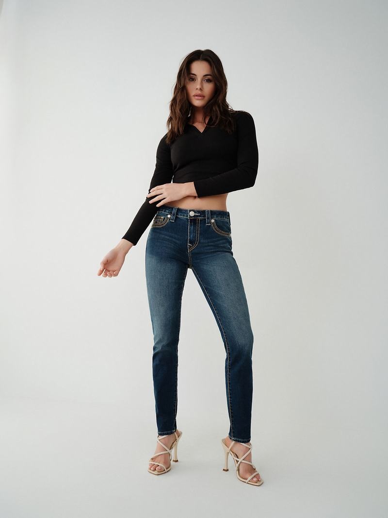 True Religion Collared Crop Oberteile Damen Schwarz | 40157EFGD