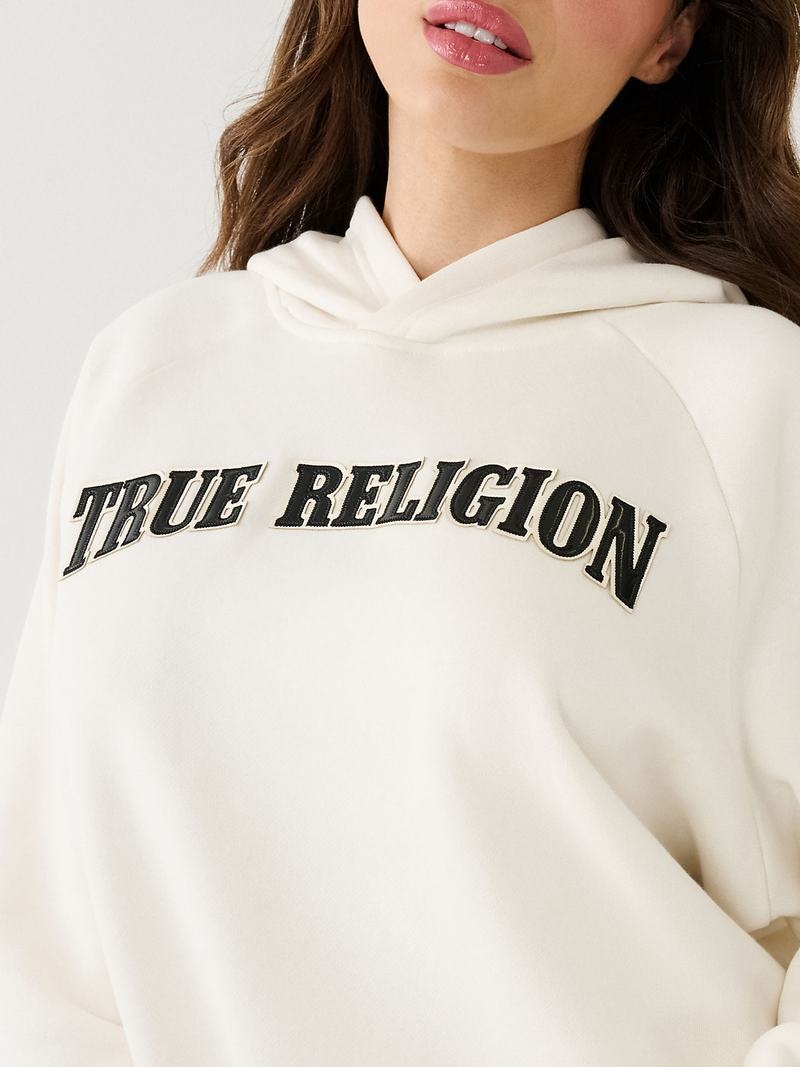 True Religion True Relaxed Hoodie Damen Weiß | 16205MQLF