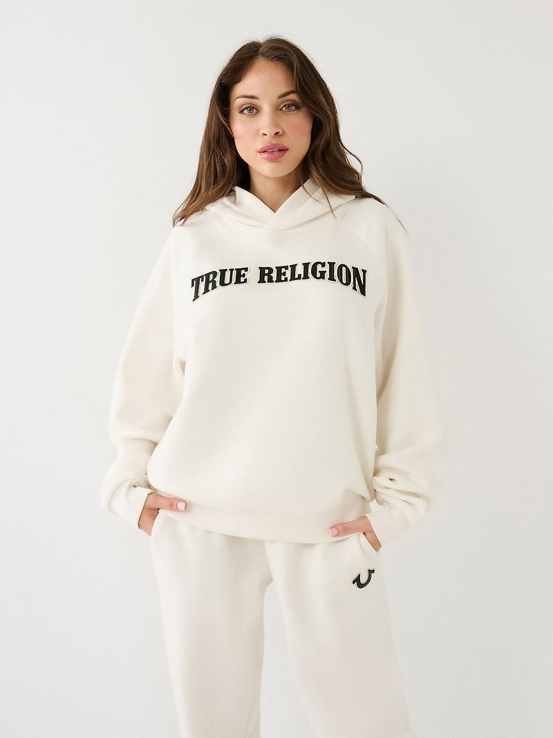 True Religion True Relaxed Hoodie Damen Weiß | 16205MQLF