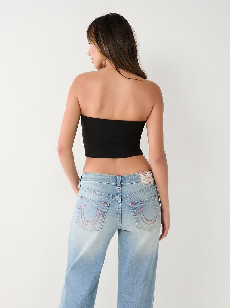 True Religion True Tube Oberteile Damen Schwarz | 27564JSTW