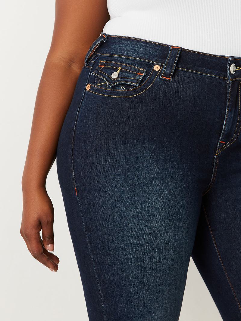 True Religion Plus Becca Bootcut Jeans Damen Dunkelwaschen | 81074ZJFA