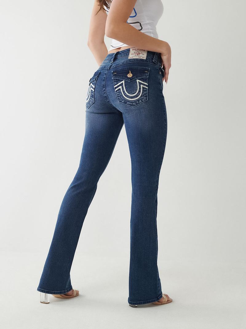 True Religion Becca Bootcut Jeans Damen Navy | 41759JVST