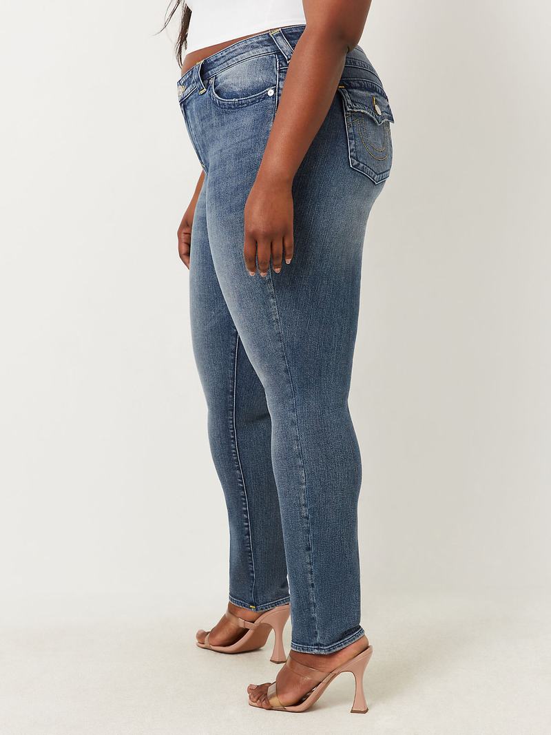 True Religion Plus Stella Low Rise Skinny Jeans Damen Orange | 39087DTRM