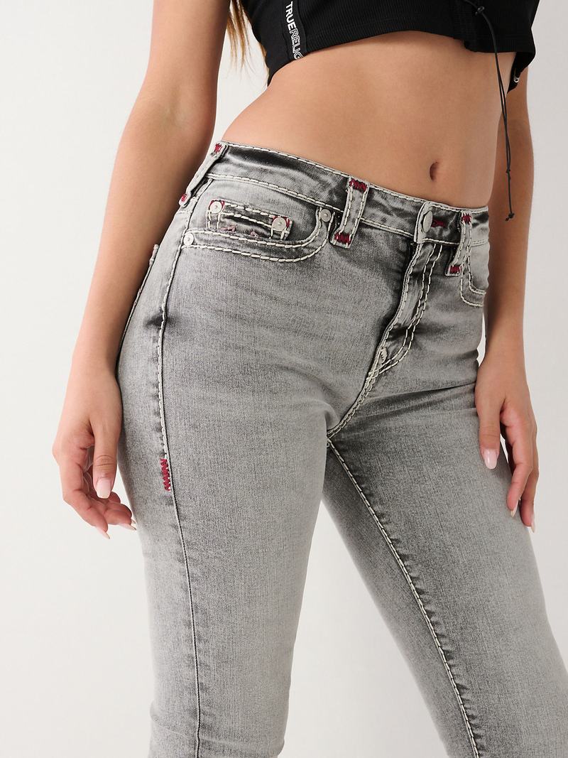 True Religion Jennie High Rise Super T Curvy Skinny Jeans Damen Tiefesgrau | 07269HPEZ