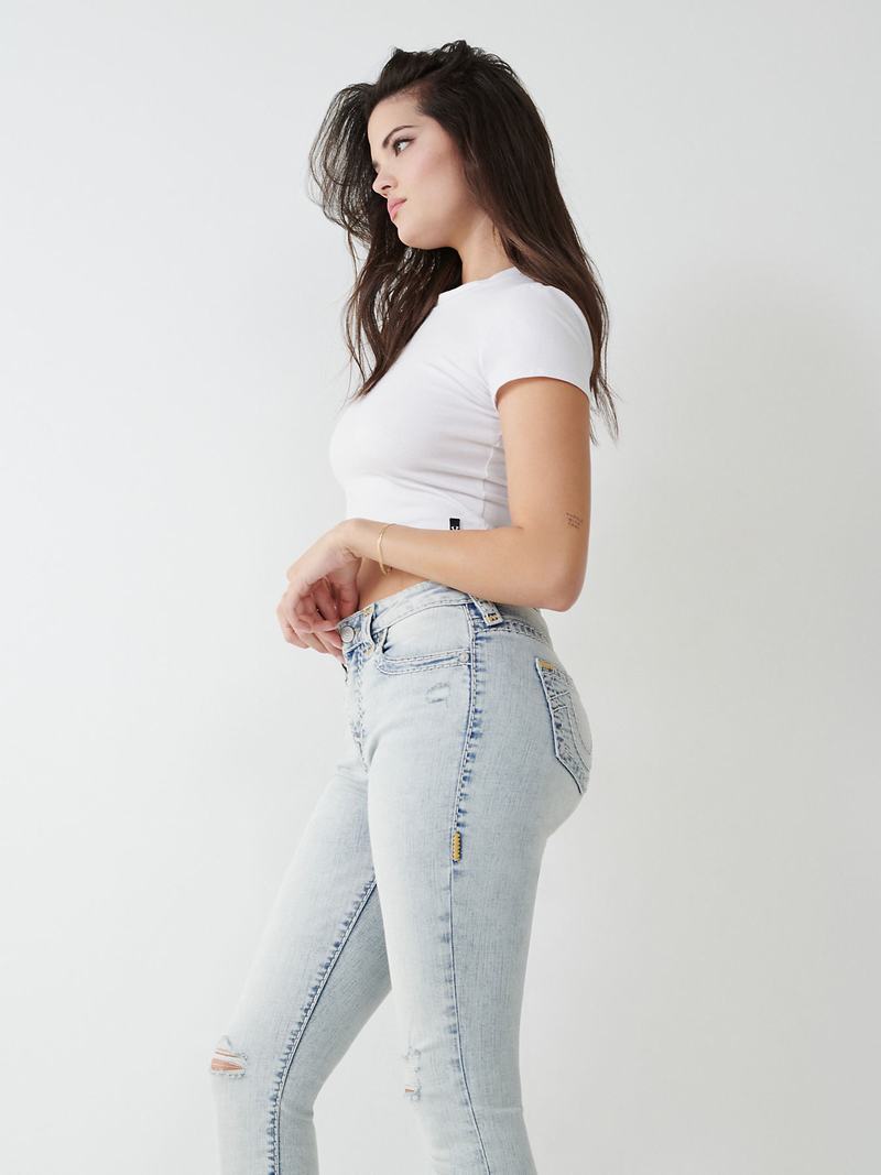 True Religion Jennie Super T Curvy Skinny Jeans Damen Hellblau | 06279XFJL
