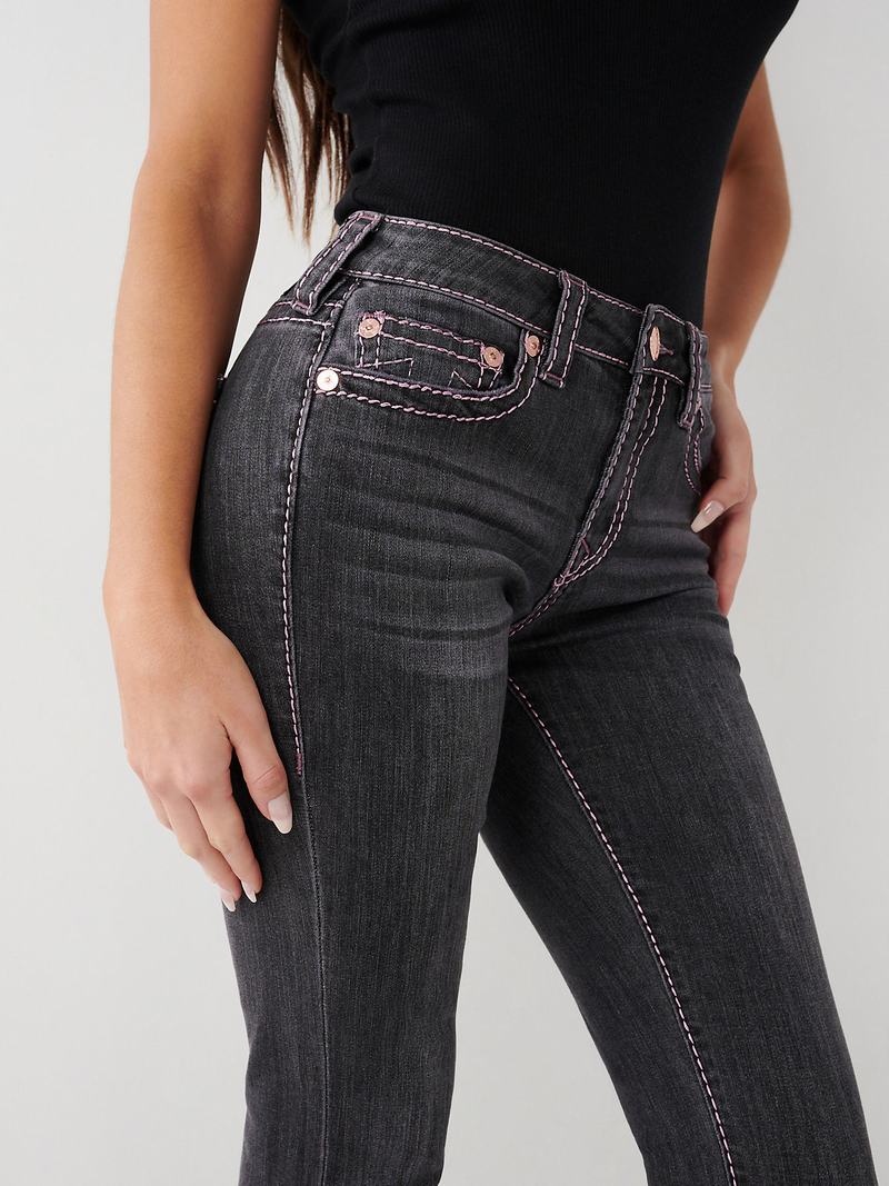 True Religion Becca Bootcut Big T Jeans Damen Grau | 73584BRIE