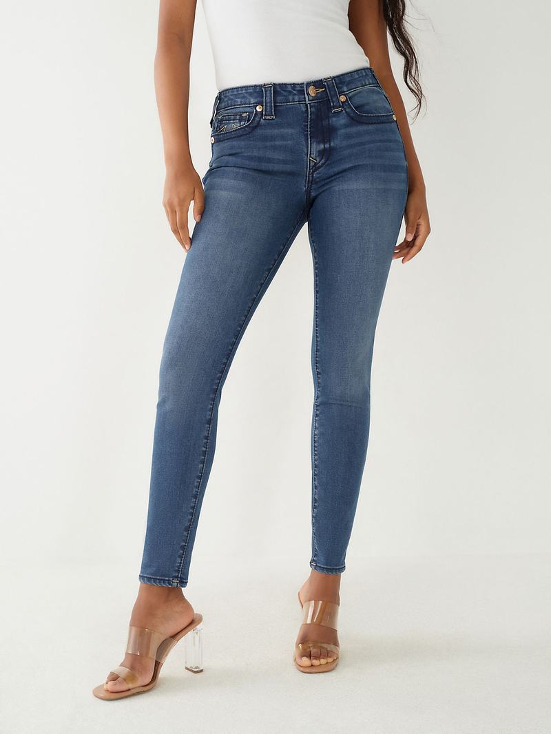 True Religion Jennie Curvy Schlank Big T Jeans Damen Waschen | 96857OPIY