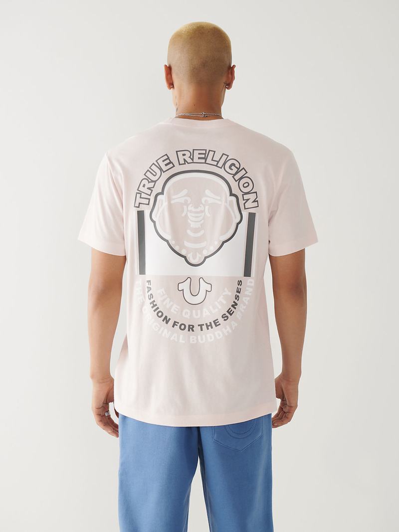 True Religion Buddha Logo T-Shirts Herren Lila | 05894XAWY