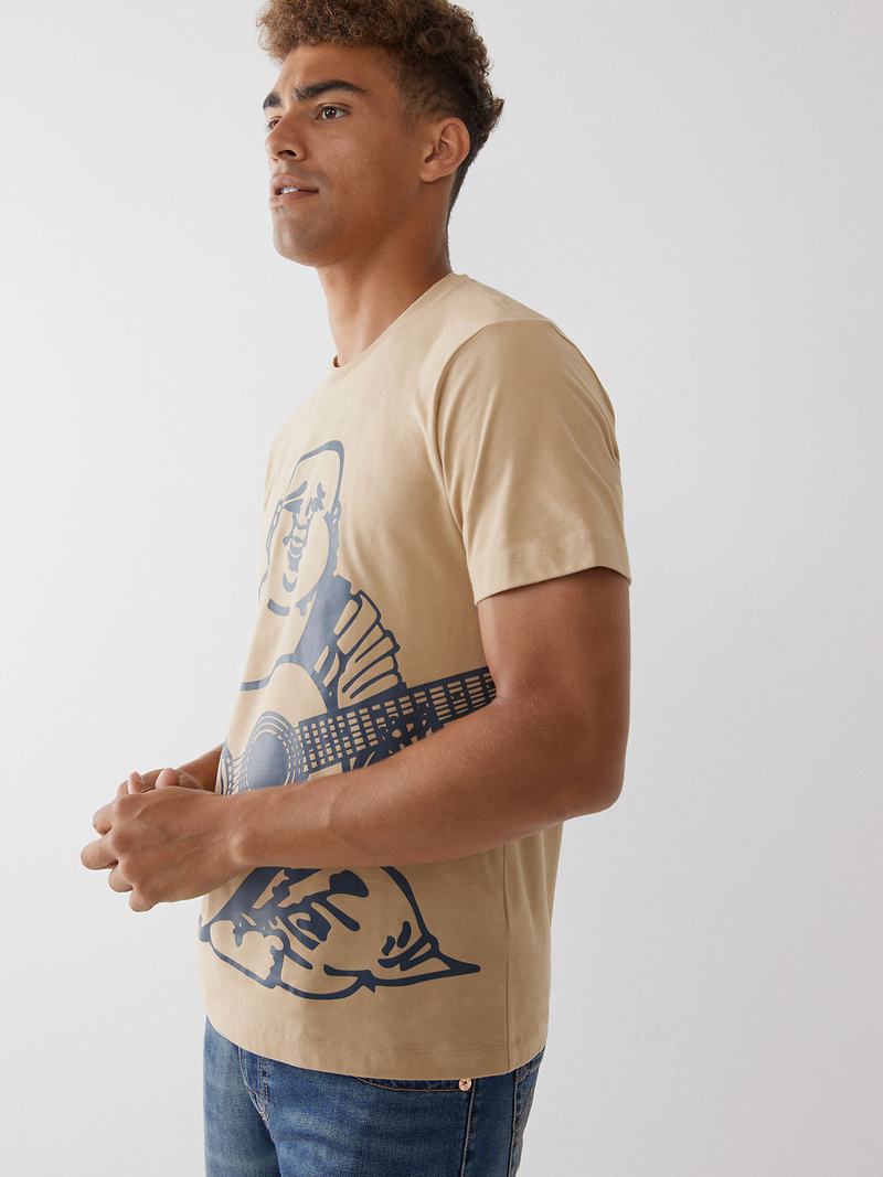 True Religion True Buddha T-Shirts Herren Beige | 95210HYLX