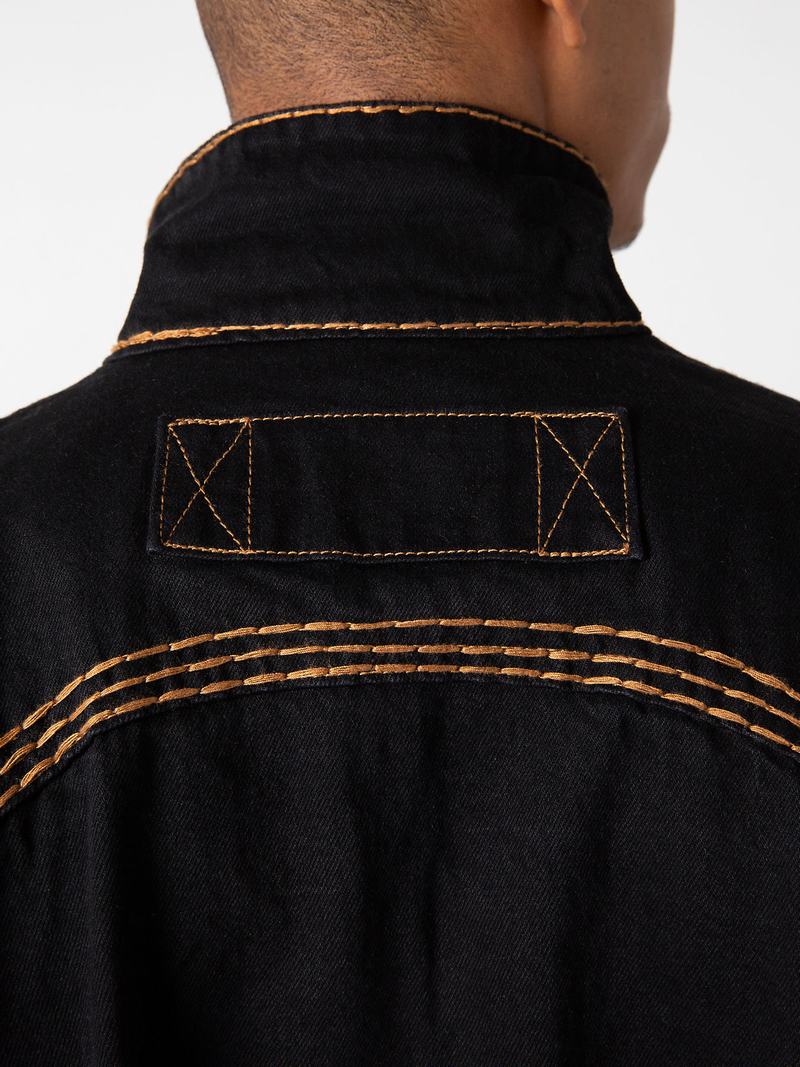 True Religion Sebastien Ami X True Religion Western Super T Jacke Herren Schwarz | 15084ULHA