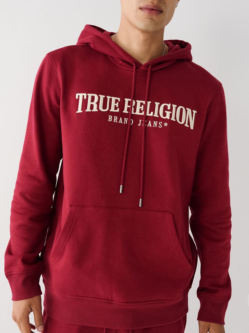 True Religion True Logo Hoodie Herren Fuchsie | 59264DAQW
