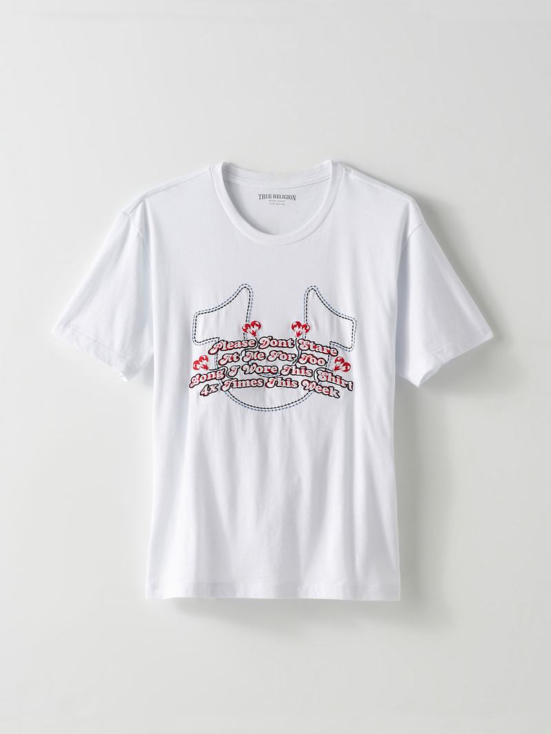 True Religion Tr X Complexcon Stitch T-Shirts Herren Weiß | 69541AWQS