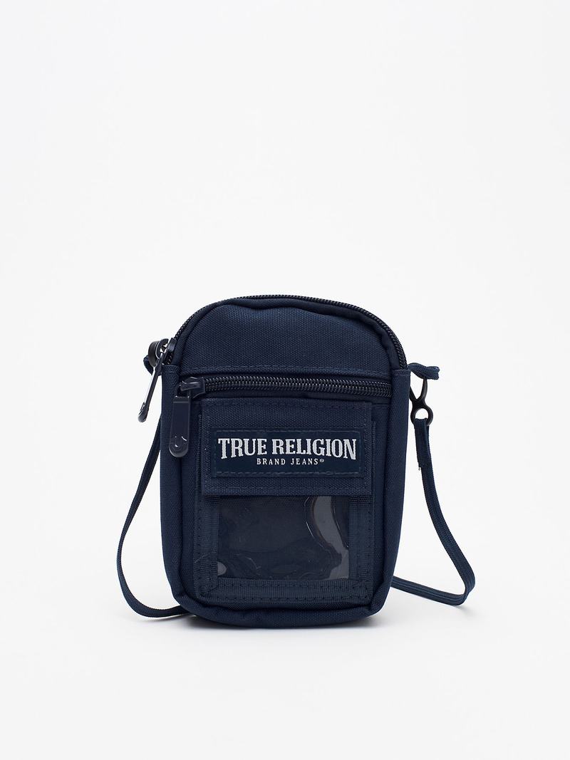 True Religion Small Crossbody Tasche Navy Blau | 21537QFID