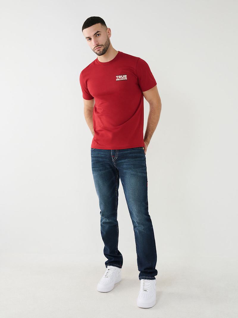 True Religion True Buddha T-Shirts Herren Rot | 05972WHSX