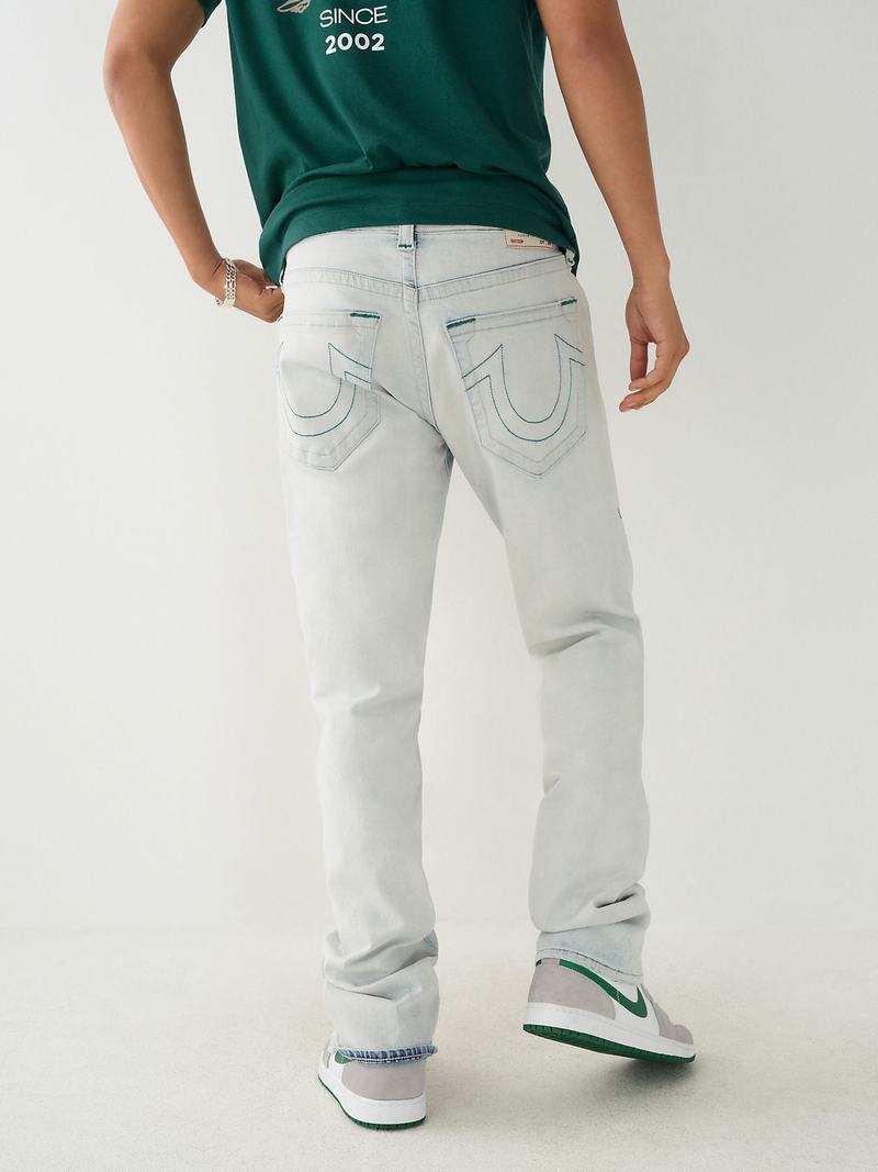 True Religion Ricky Straight Jeans Herren Hellwaschen | 90512LWCF