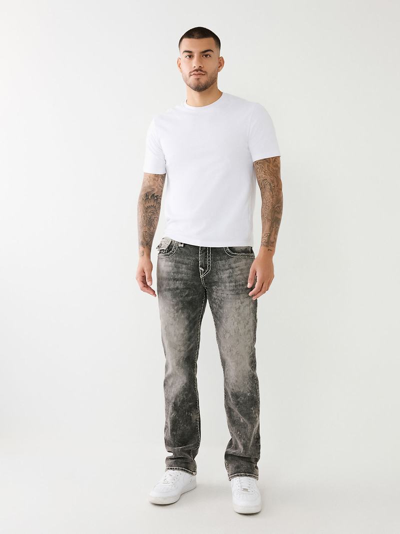True Religion Ricky Faded Super T Straight Jeans Herren Waschen | 74892HBIJ