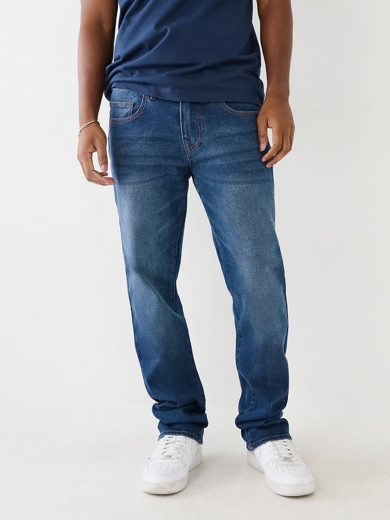 True Religion Ricky Straight Jeans Herren Blau | 16275VAZM