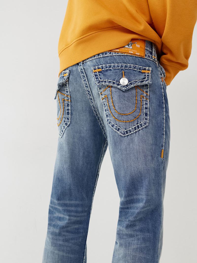 True Religion Ricky Vintage Gerade Super T Jeans Herren Waschen | 93572NCJF