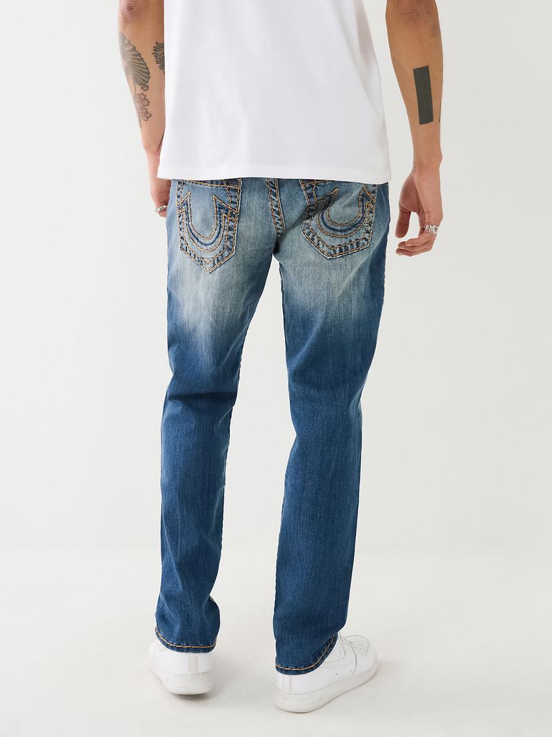 True Religion Geno Super T 32” Slim Jeans Herren Blau | 72986DQIB