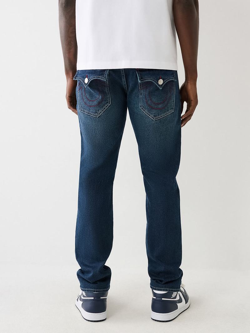 True Religion Geno Slim Jeans Herren Navy | 43756HECJ