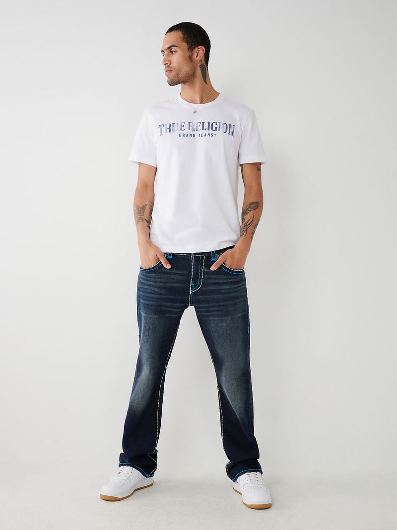 True Religion Billy Super T Stitch Bootcut Jeans Herren Dunkelwaschen | 91547LZYK