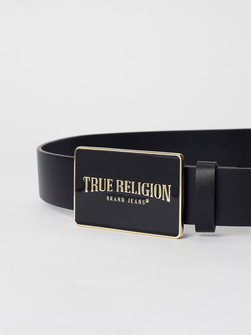 True Religion True Schnallen Gürtel Schwarz | 19302TRSL