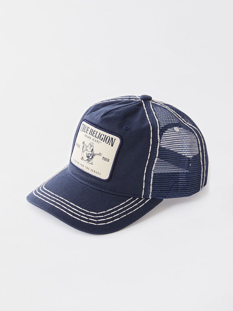 True Religion Big T Trucker Hut Navy | 72459SWON