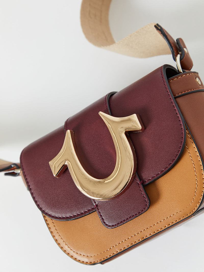 True Religion Horseshoe Mini Tasche Bordeaux | 28516GTBN